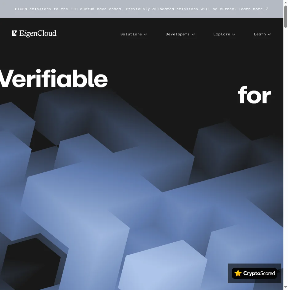 EigenLayer website preview