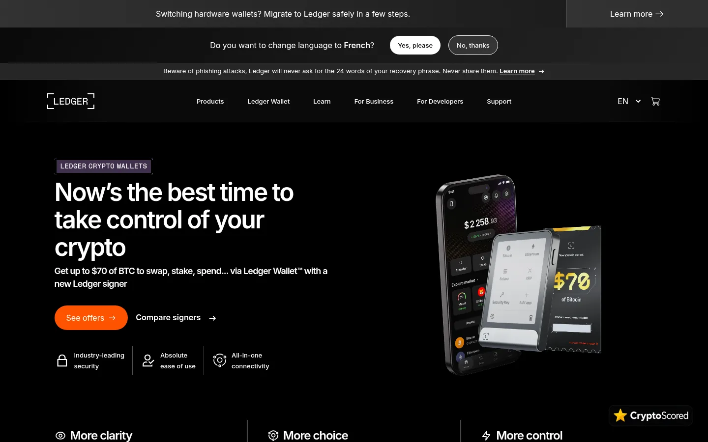 Ledger website preview
