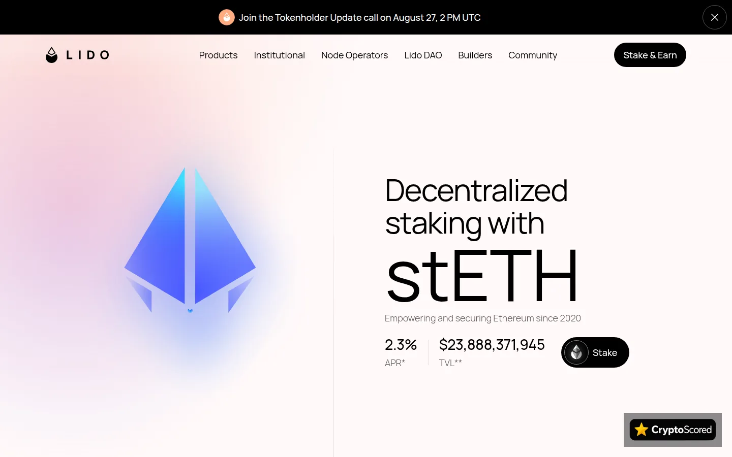 Lido website preview