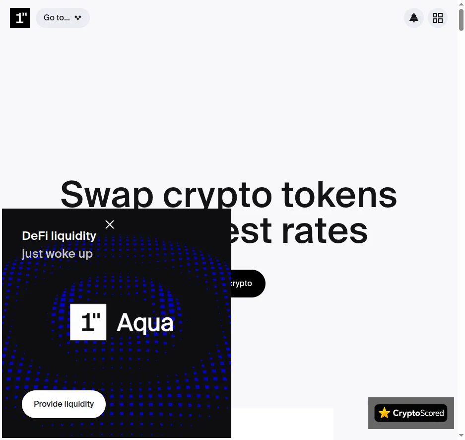 1inch website preview