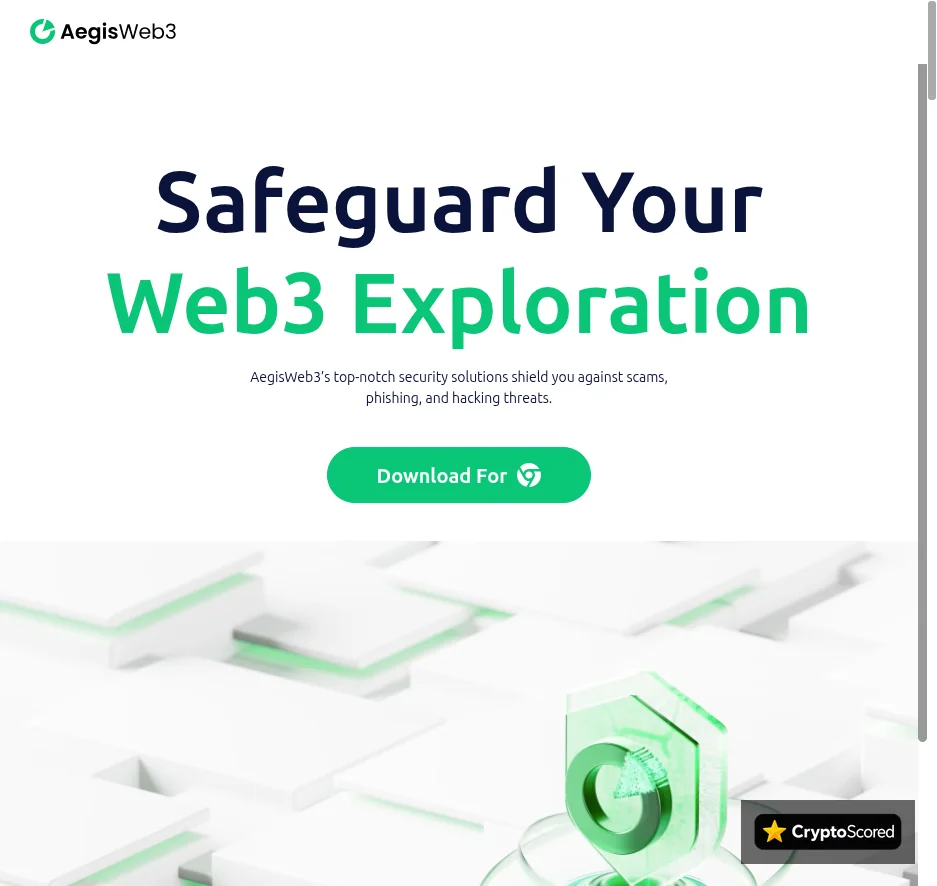 AegisWeb3 website preview