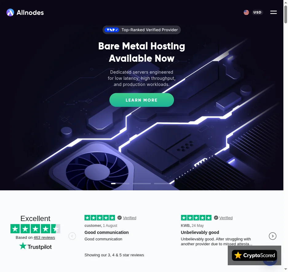 Allnodes website preview