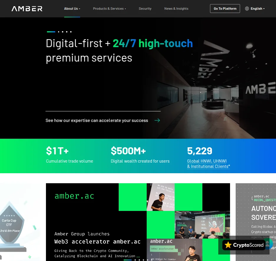 Amber Group website preview