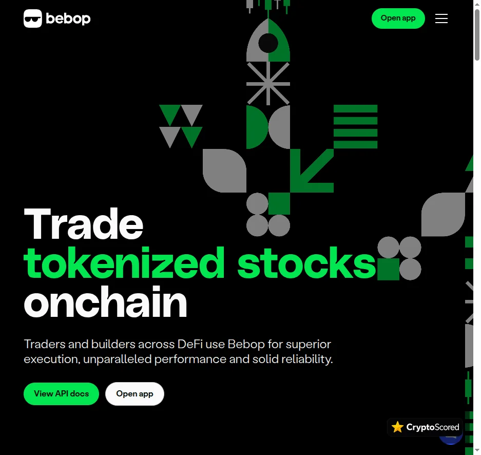 Bebop website preview