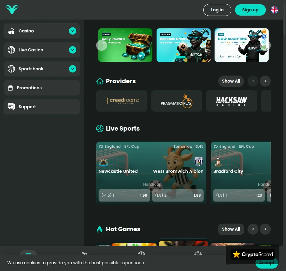 BetGoat website preview