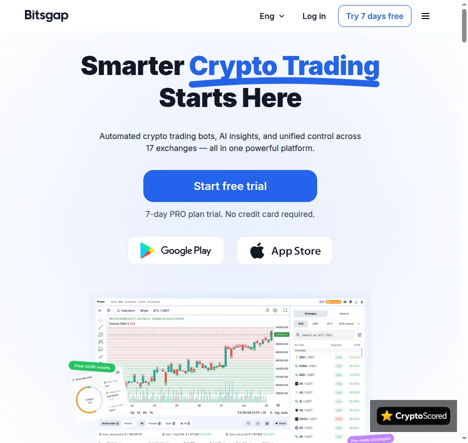 Bitsgap website preview