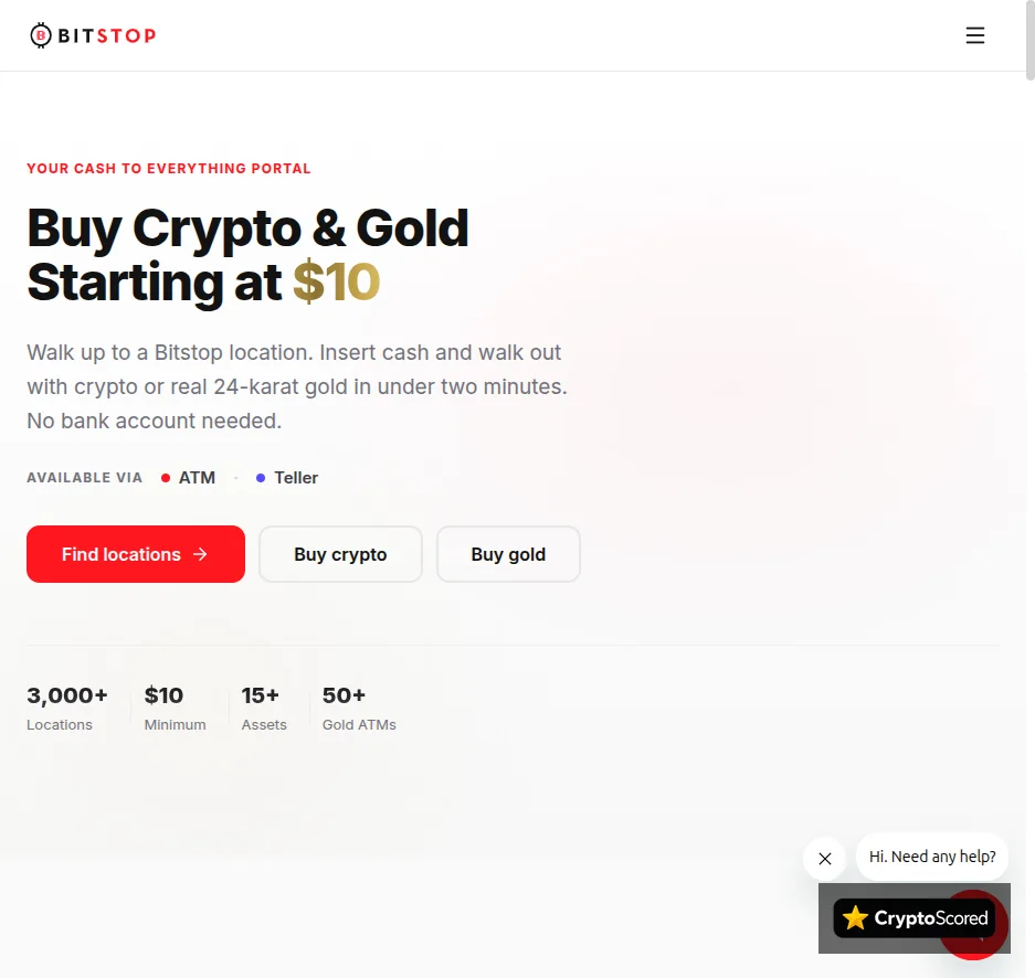 Bitstop website preview