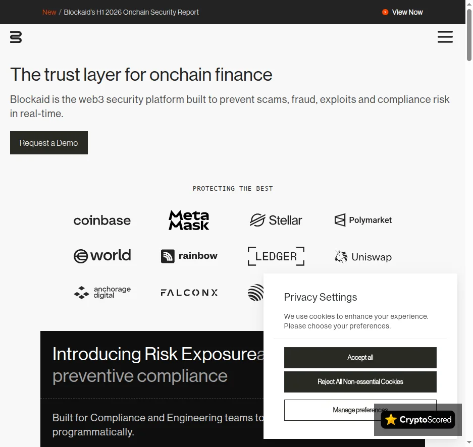 Blockaid website preview