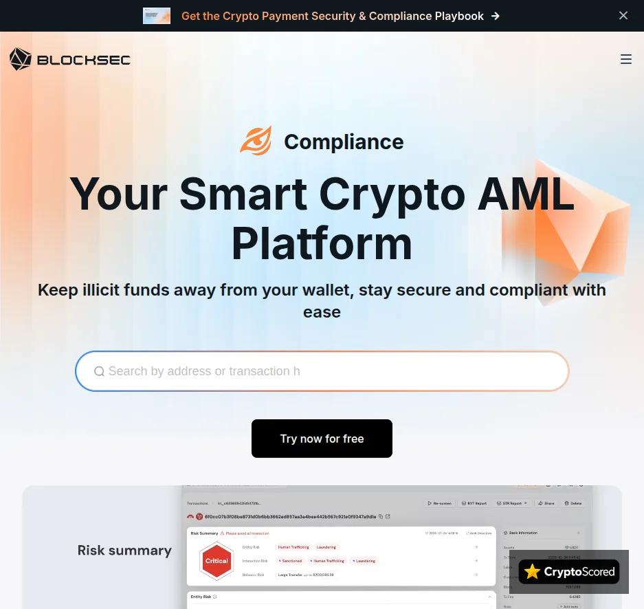 BlockSec Phalcon website preview