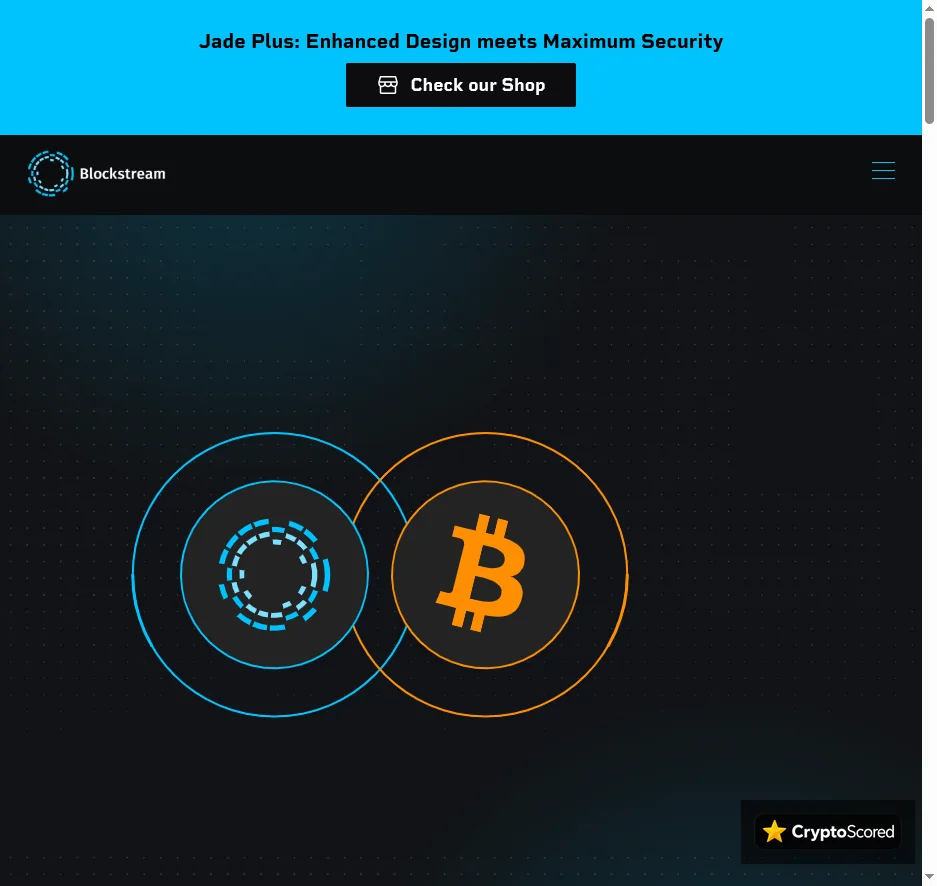 Blockstream Jade website preview