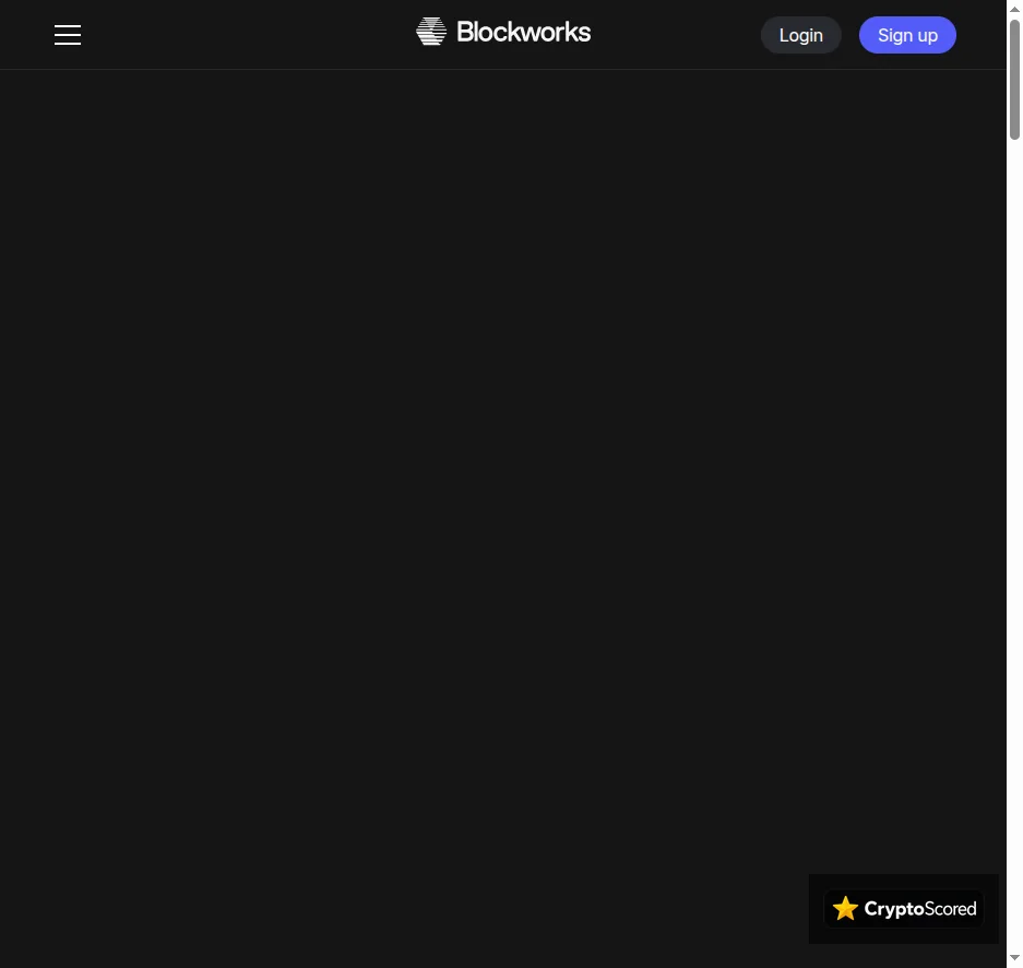 Blockworks Research website preview