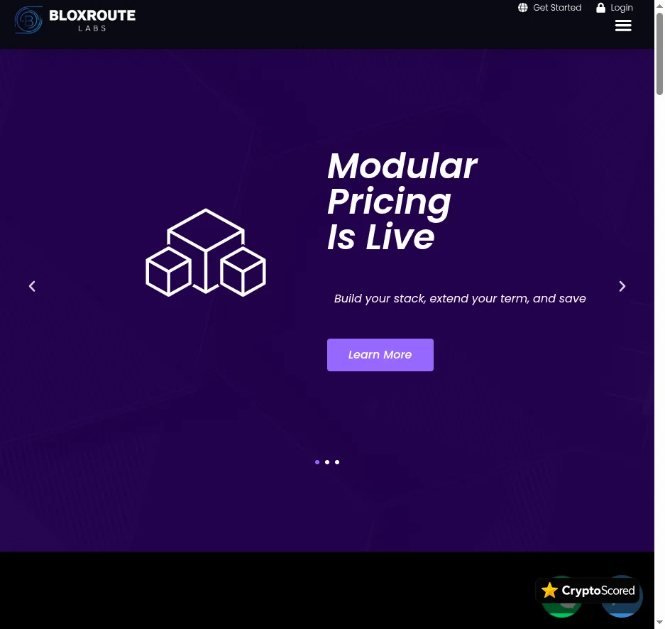 bloXroute website preview