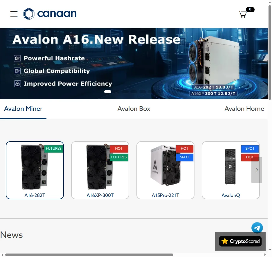 Canaan website preview