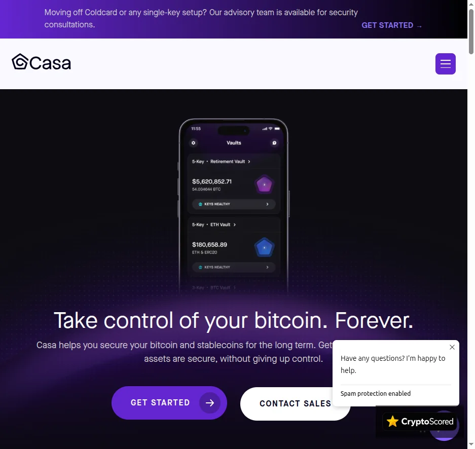 Casa website preview