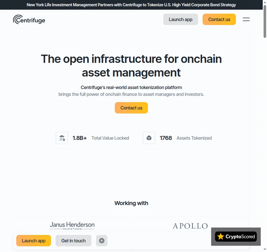 Centrifuge website preview