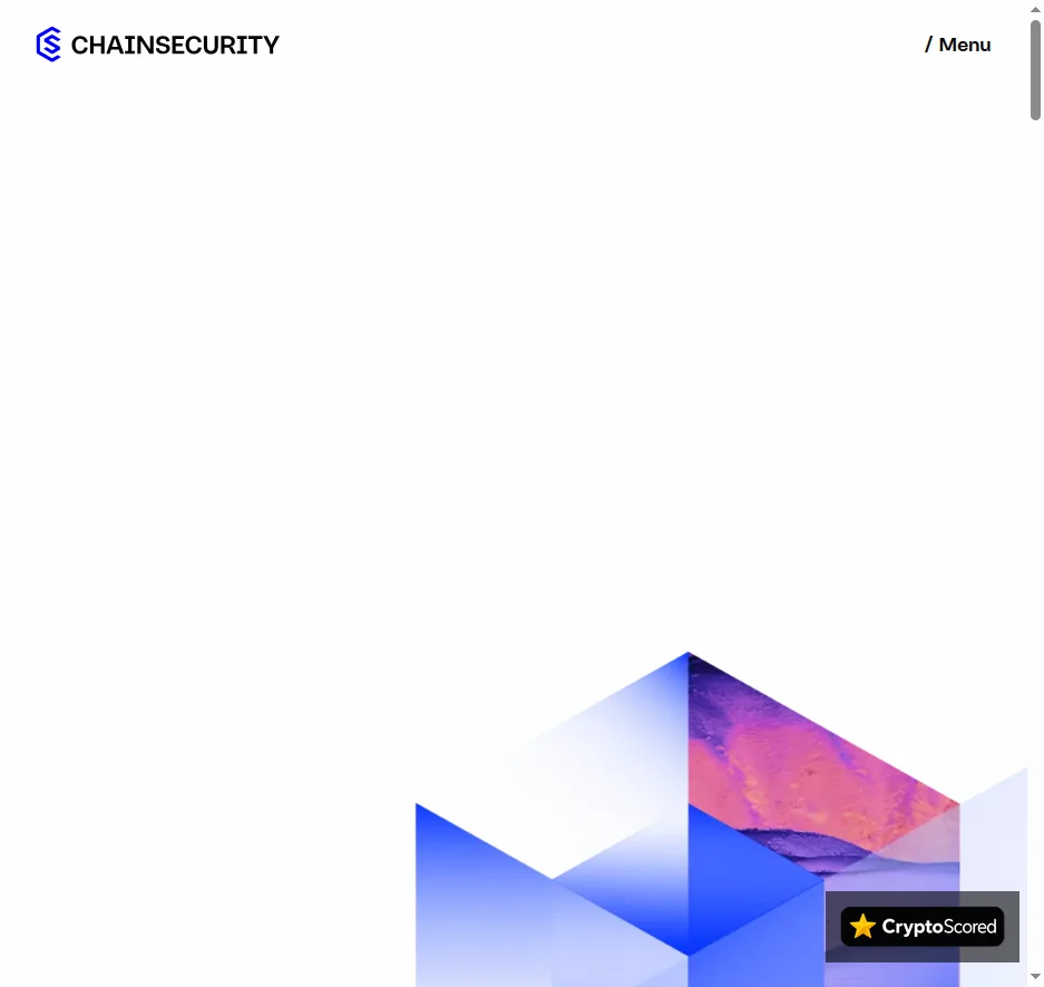 ChainSecurity website preview