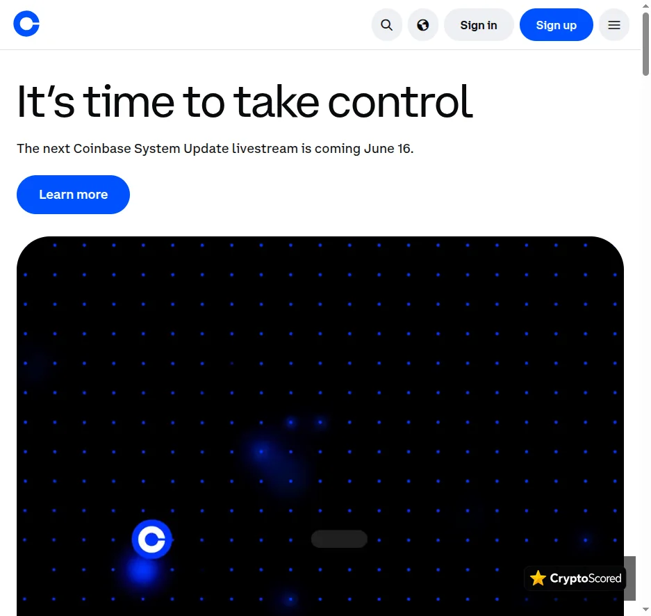 Coinbase Developer Platform website preview