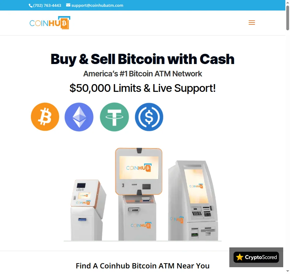 Coinhub website preview