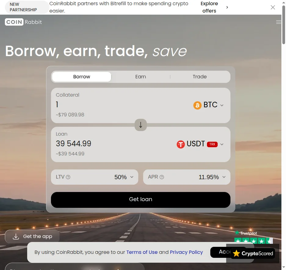 CoinRabbit website preview