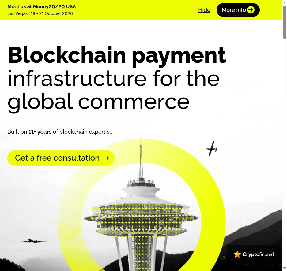 CoinsPaid website preview