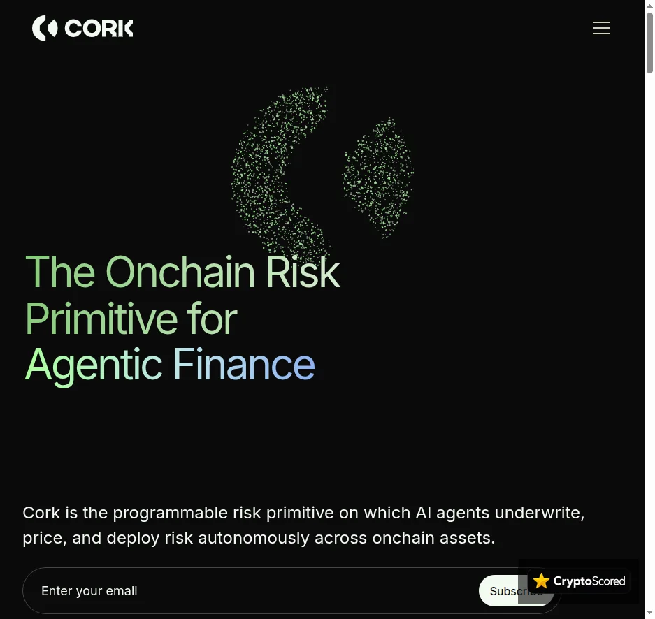Cork Protocol website preview