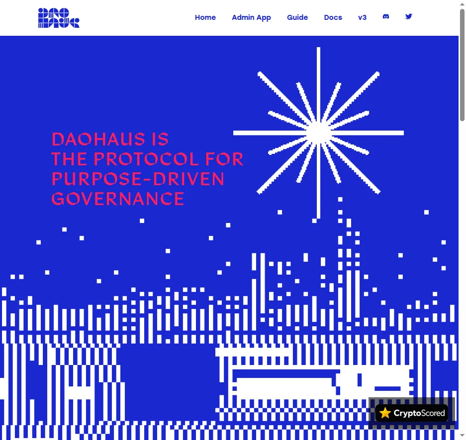 DAOhaus website preview