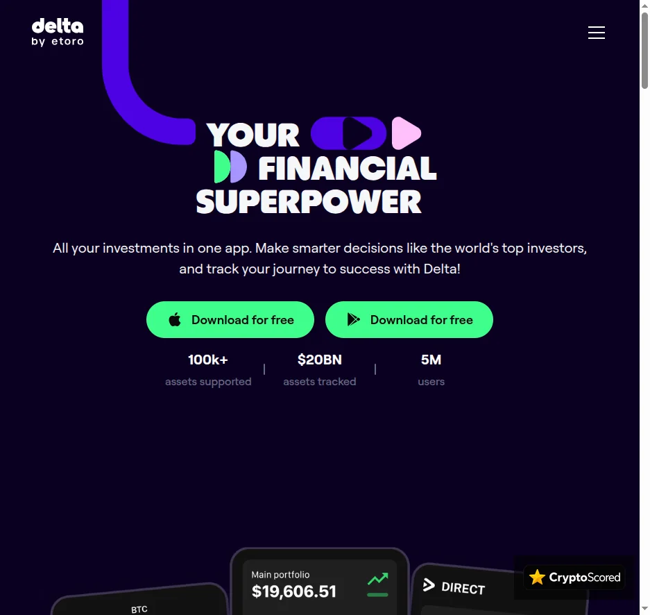 Delta website preview