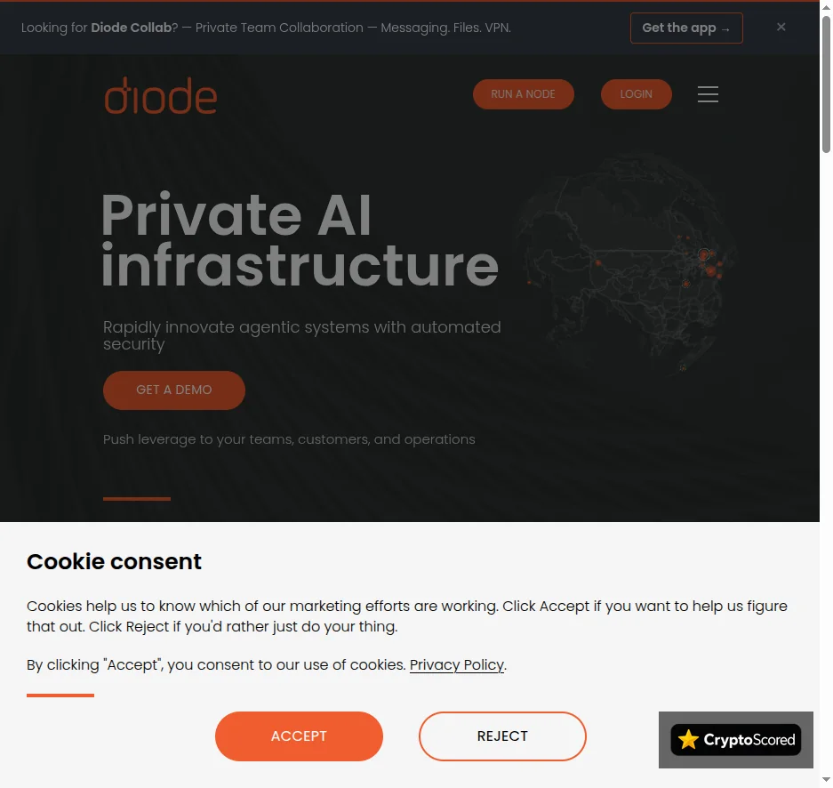 Diode website preview