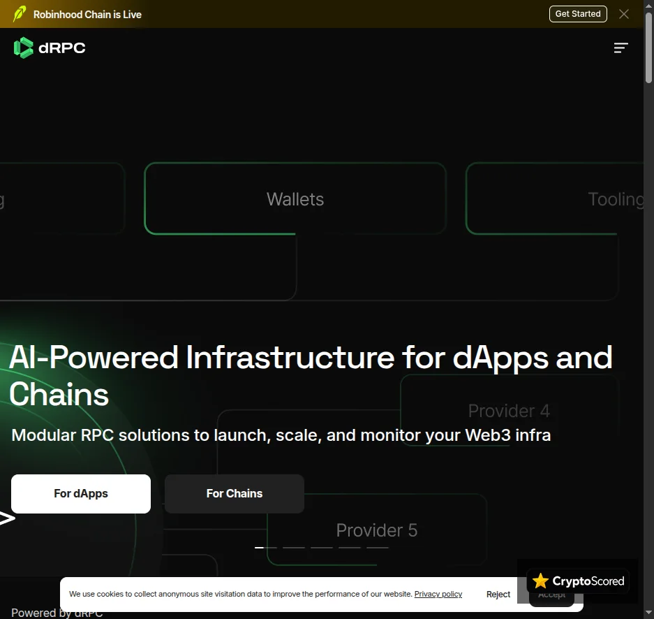 dRPC website preview