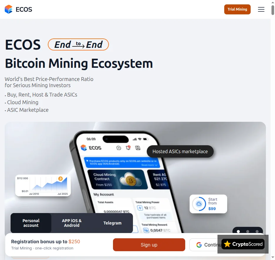 ECOS website preview