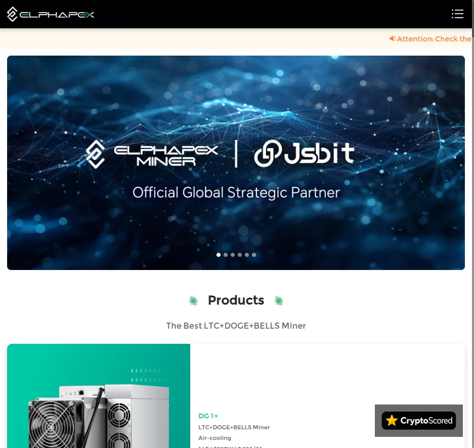 ElphaPex website preview