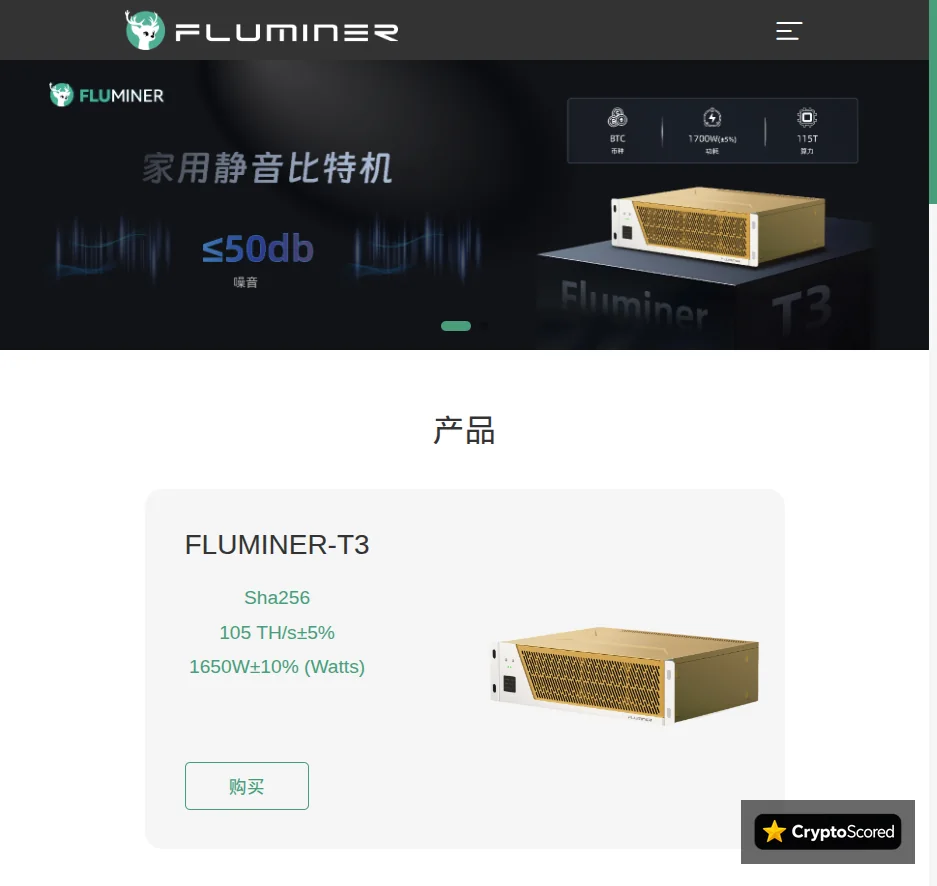Fluminer website preview