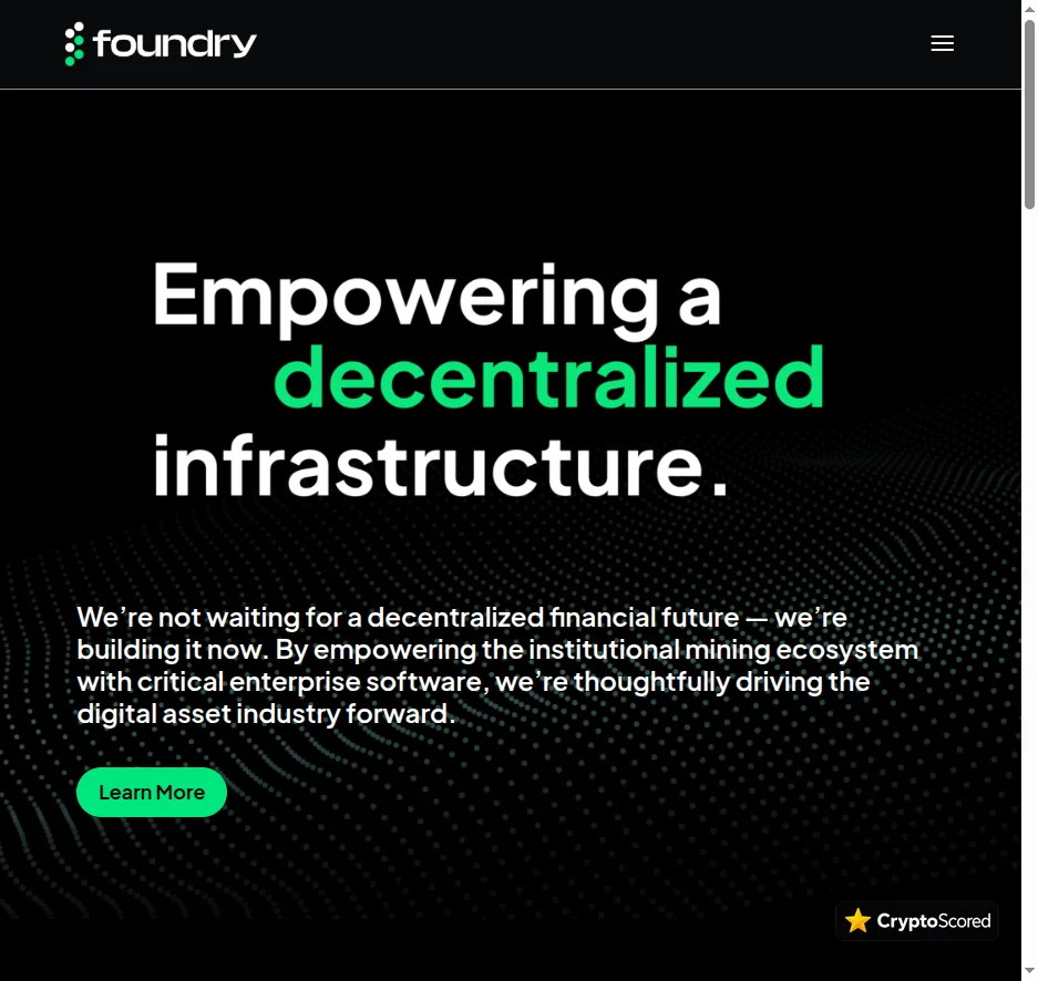 Foundry USA Pool website preview