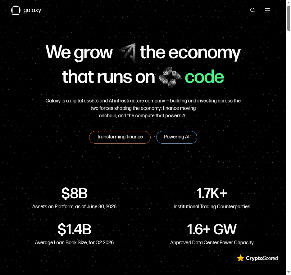 Galaxy website preview
