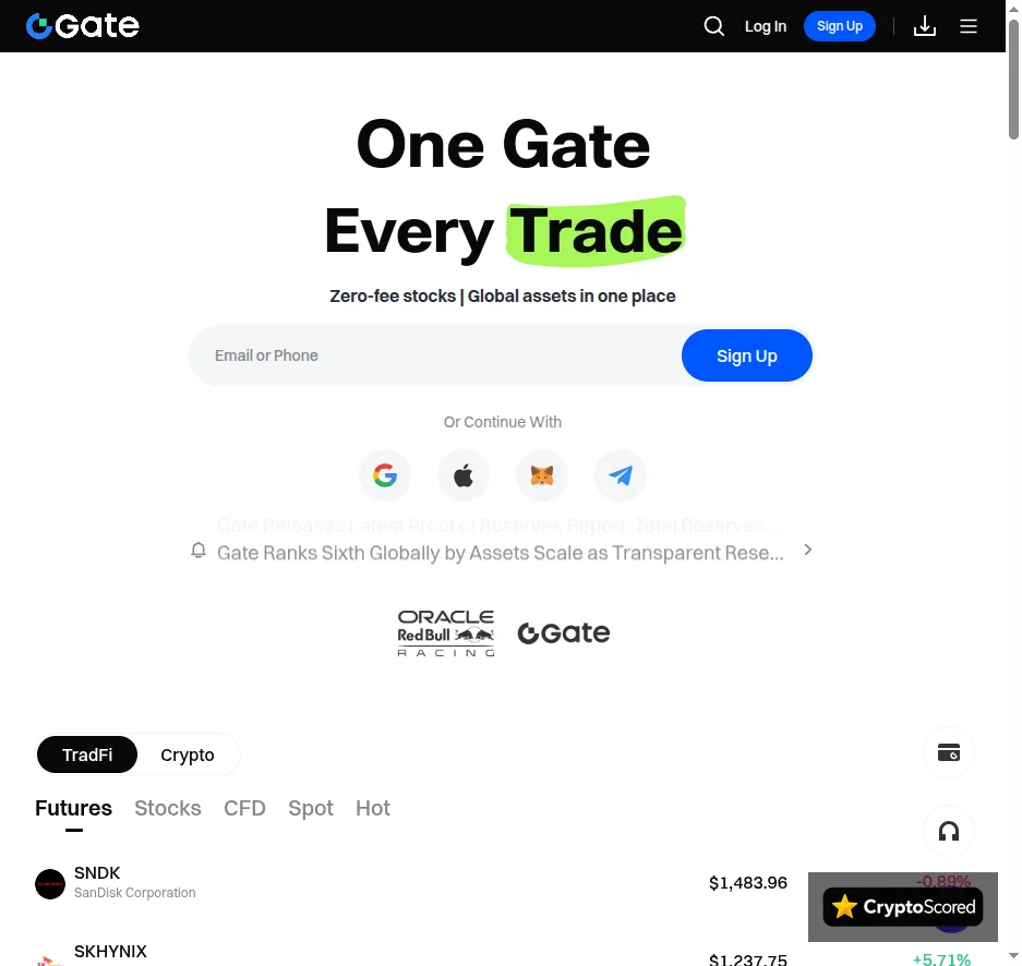 Gate website preview