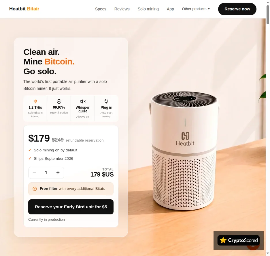 Heatbit website preview