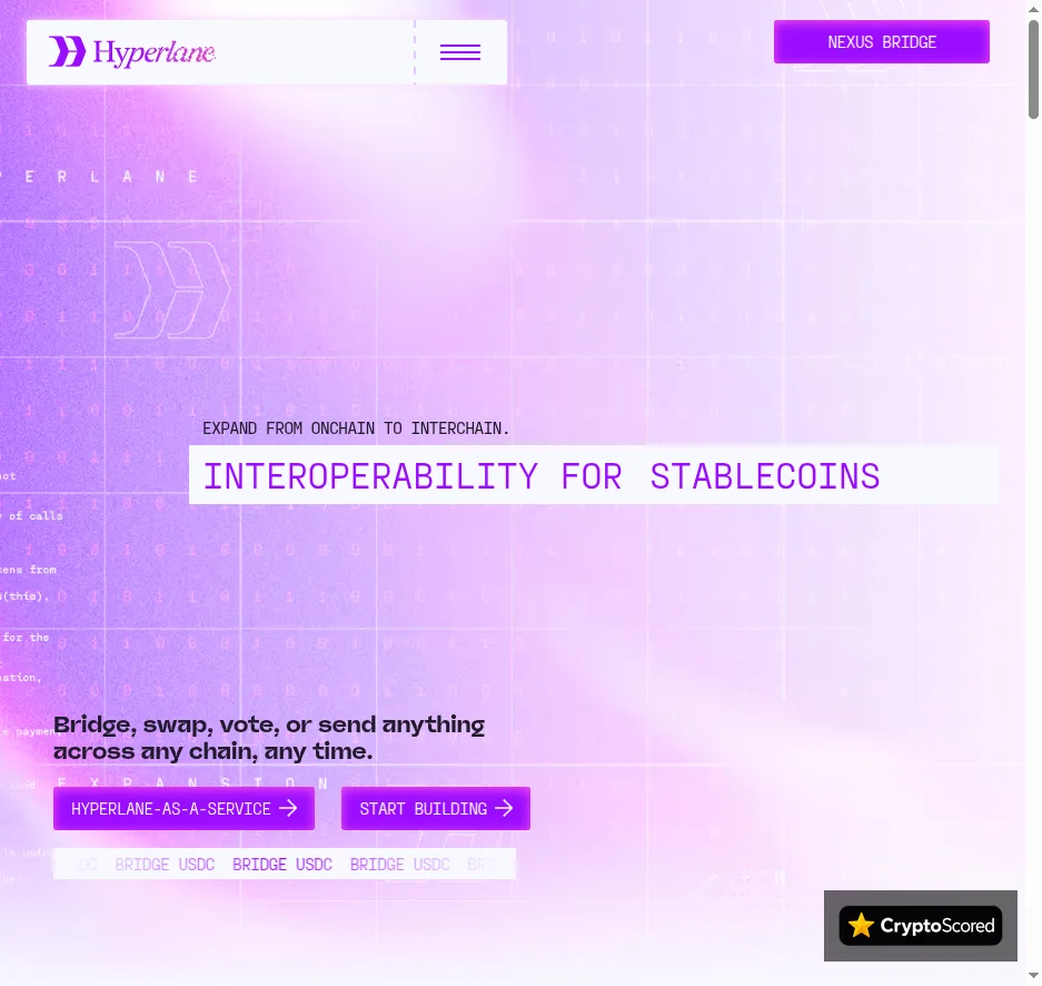 Hyperlane website preview