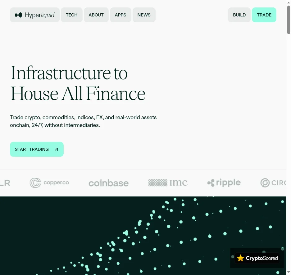 Hyperliquid website preview