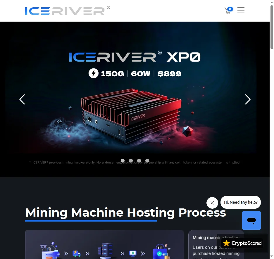 IceRiver website preview