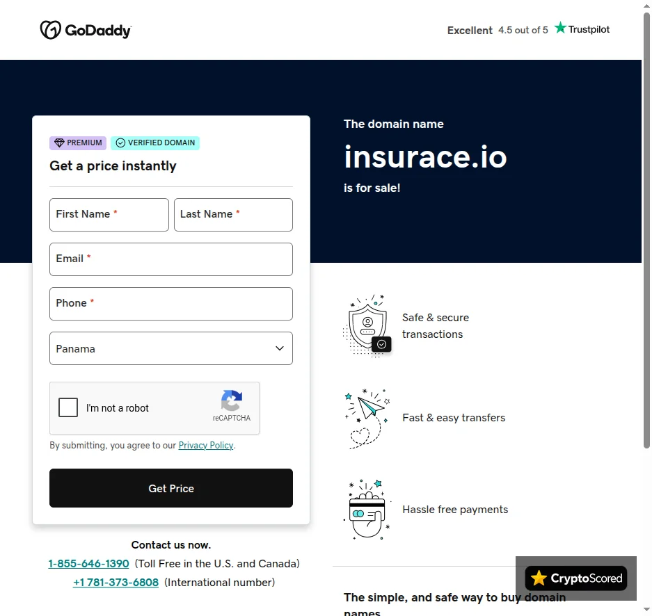 InsurAce website preview