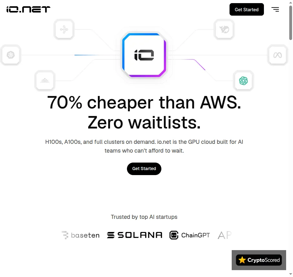 io.net website preview