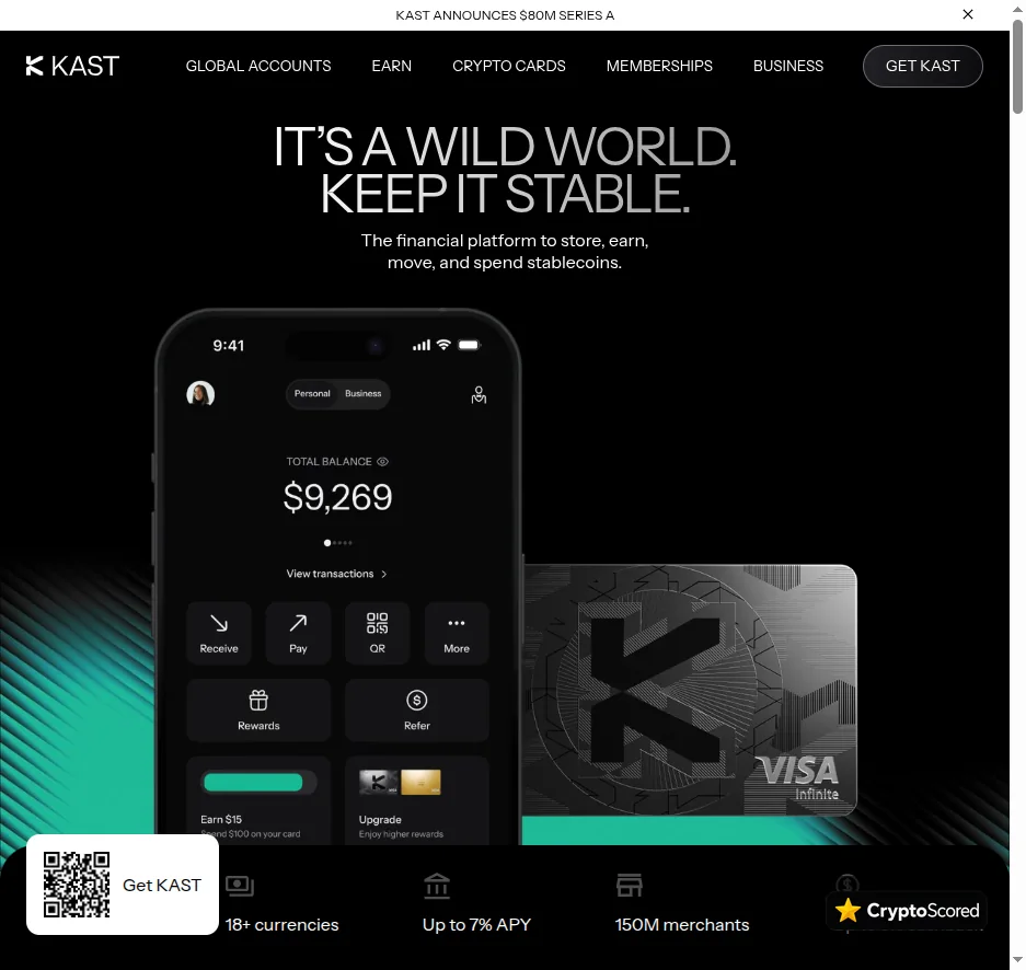 KAST website preview