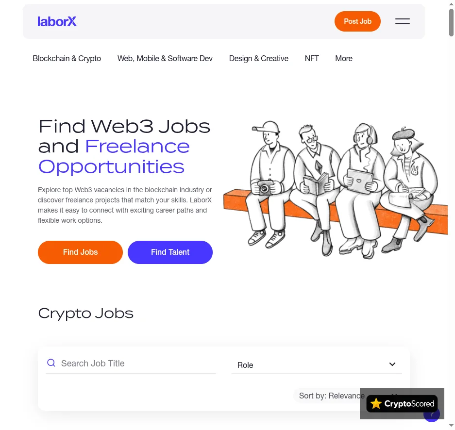 LaborX website preview