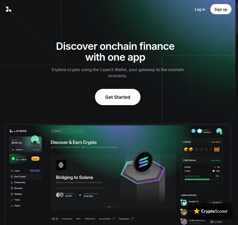Layer3 website preview