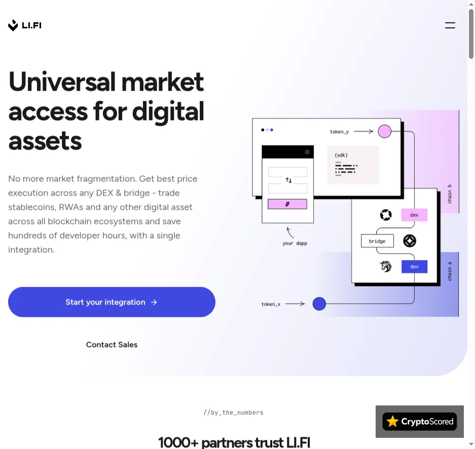 LI.FI website preview