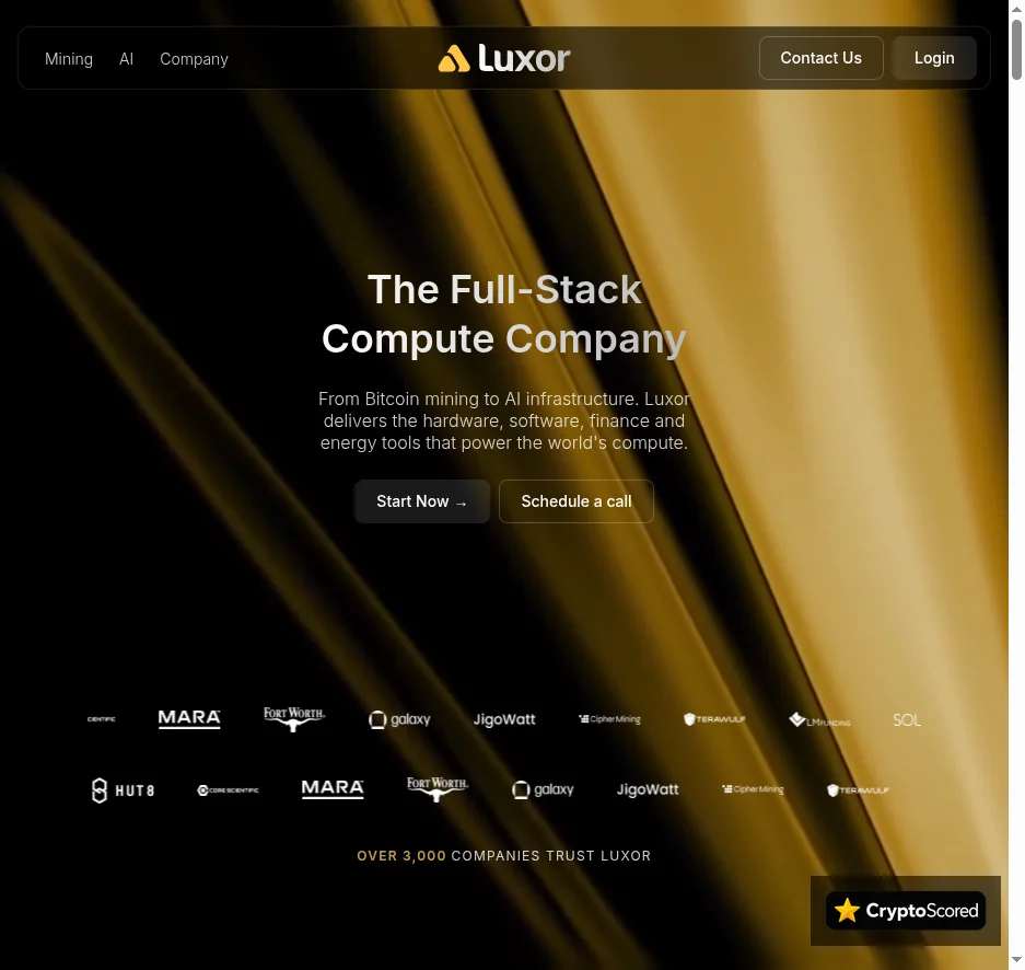 Luxor website preview