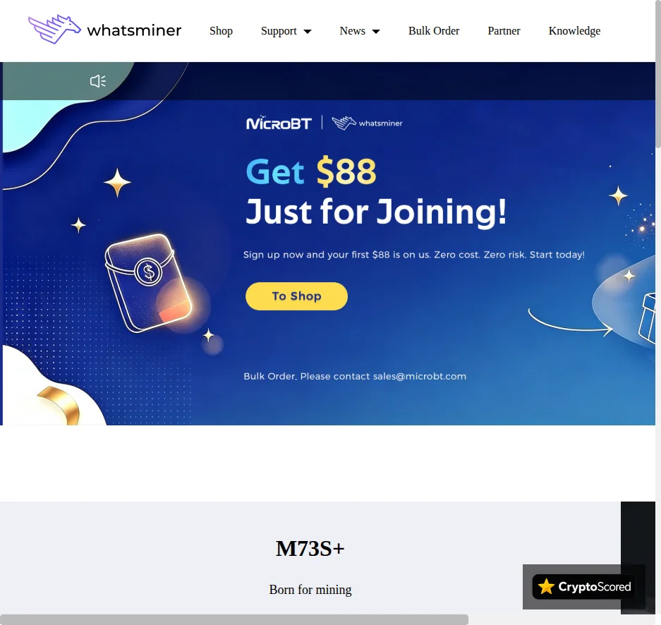 MicroBT website preview