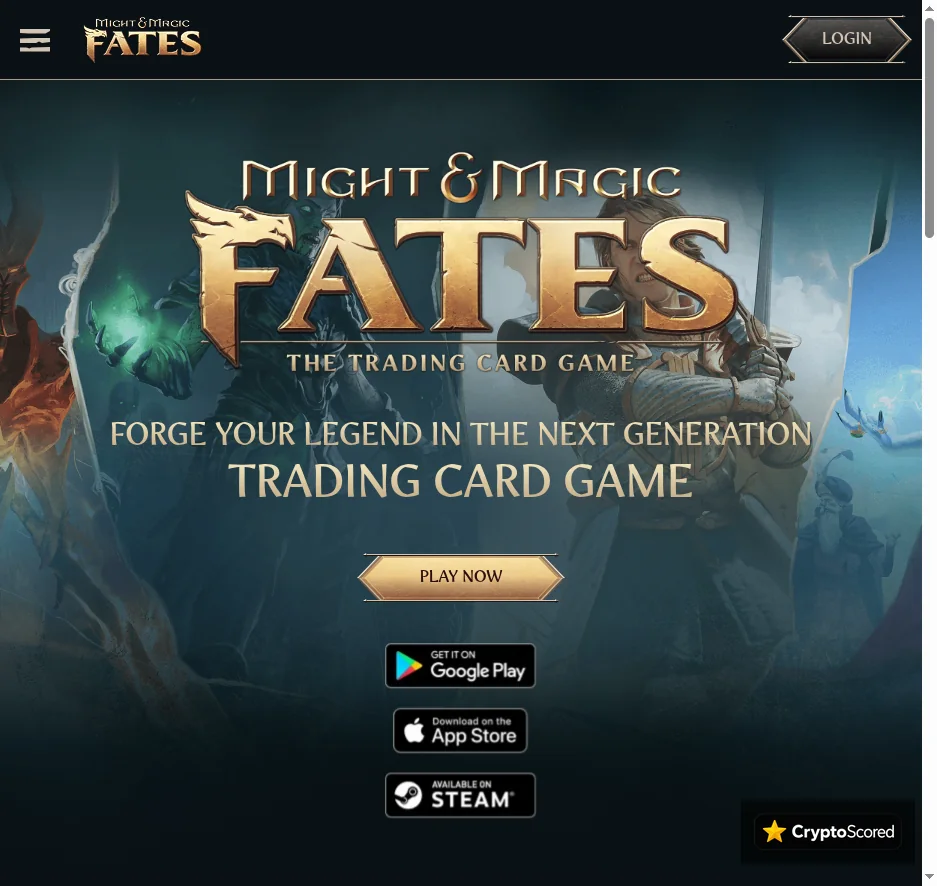 Might and Magic: Fates website preview