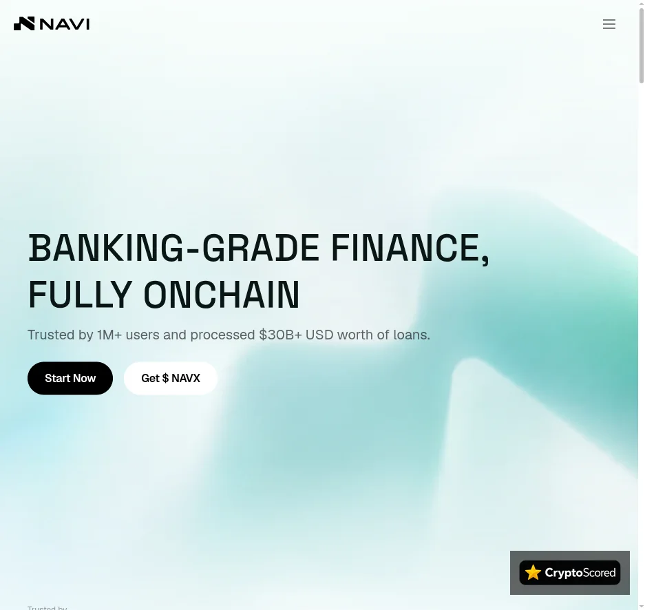 NAVI Lending website preview