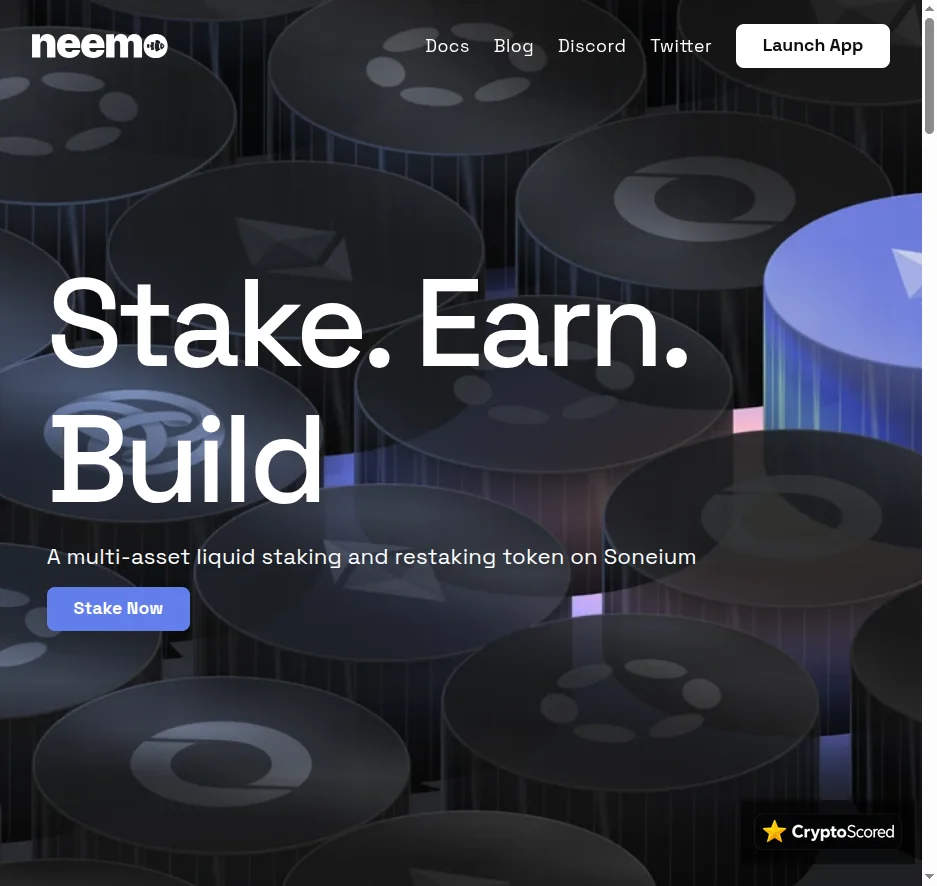 Neemo Finance website preview